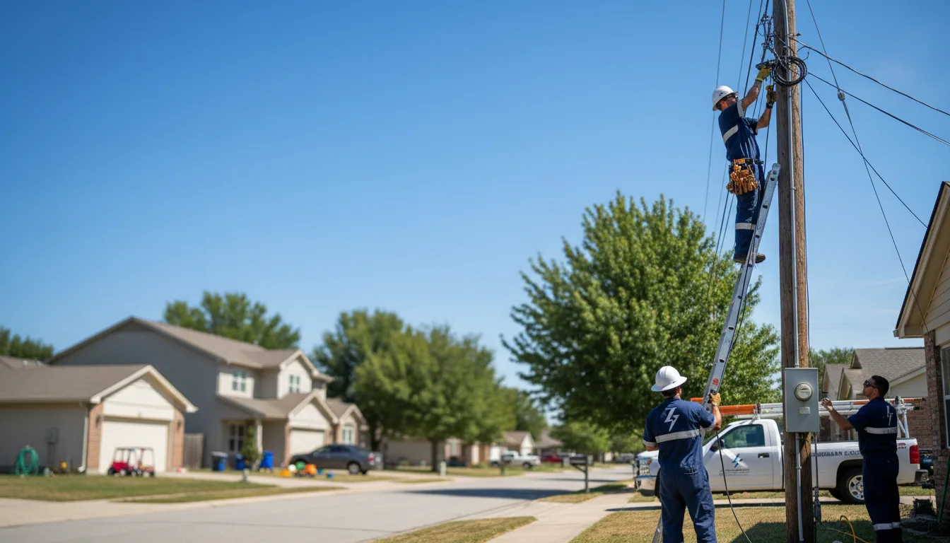 Residential electrician providing installation services in Tecumseh, MI